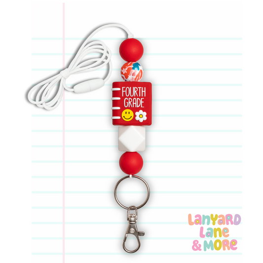 Fourth Grade Teacher Lanyard