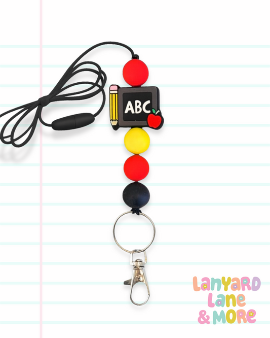 ABC Chalkboard Lanyard